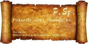 Pokoráczki Szemőke névjegykártya